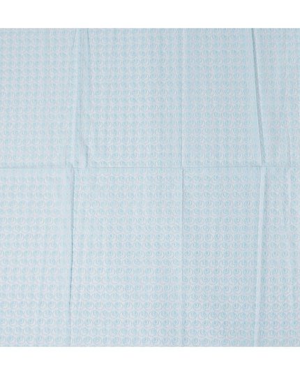 Ice Blue Dot Cotton Voile Fabric 110cm