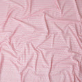 Baby Pink Border Cotton Voile Fabric 110cm