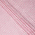 Baby Pink Border Cotton Voile Fabric 110cm