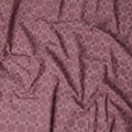 Dusty Mauve Geometric Cotton Voile Fabric 110cm