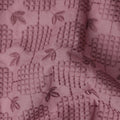 Dusty Mauve Geometric Cotton Voile Fabric 110cm