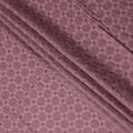 Dusty Mauve Geometric Cotton Voile Fabric 110cm