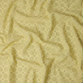 Olive Green Leaf Cotton Voile Fabric 110cm
