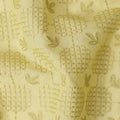 Olive Green Leaf Cotton Voile Fabric 110cm