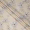 Champagne Beige Floral Cotton Voile Fabric 110cm