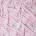 Blush Pink Floral Cotton Voile Fabric 110cm