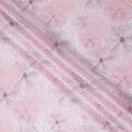 Blush Pink Floral Cotton Voile Fabric 110cm