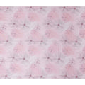 Blush Pink Floral Cotton Voile Fabric 110cm