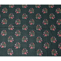 Forest Green Bouquet Cotton Voile Fabric 110cm