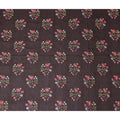 Chocolate Brown Bouquet Cotton Voile Fabric 110cm