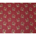 Brick Red Bouquet Cotton Voile Fabric 110cm