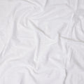 Bright White Leaf Cotton Voile Fabric 110cm