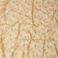 Butter Yellow Leaf Cotton Voile Fabric 110cm