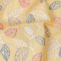 Butter Yellow Leaf Cotton Voile Fabric 110cm