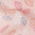 Salmon Pink Leaf Cotton Voile Fabric 110cm