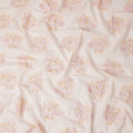 Blush Ivory Bouquet Cotton Voile Fabric 110cm