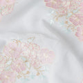 Pure White Bouquet Cotton Voile Fabric 110cm