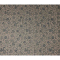 Taupe Brown Botanical Foil Viscose Fabric 110cm