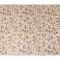 Cream Rose Floral Foil Viscose Fabric 110cm