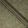 Olive Green Paisley Foil Viscose Fabric 110cm