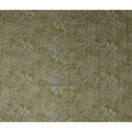 Olive Green Paisley Foil Viscose Fabric 110cm