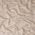 Cream Beige Geometric Cotton Lawn Fabric 110cm