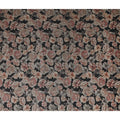 Charcoal Black Rose Floral Cotton Lawn Fabric 110cm