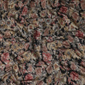 Onyx Black Floral Cotton Lawn Fabric 110cm