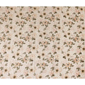 Almond Beige Floral Cotton Lawn Fabric 110cm