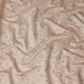 Beige Diamond Geometric Foil Viscose 110cm