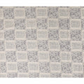 Grey Geometric Foil Viscose Fabric 110cm India