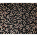 Black Rose Foil Viscose Fabric 110cm India