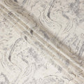 Ivory Marble Abstract Foil Viscose Fabric 110cm