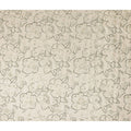 Ivory Cream Line Art Floral Cotton Lawn Fabric 110cm
