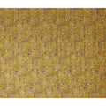 Ochre Yellow Floral Cotton Lawn Fabric 110cm
