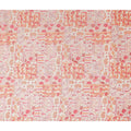 Coral Pink Floral Paisley Cotton Lawn Fabric 110cm