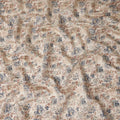 Oatmeal Beige Floral Cotton Lawn Fabric 110cm
