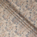 Oatmeal Beige Floral Cotton Lawn Fabric 110cm