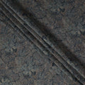Black Paisley Foil Viscose Fabric 110cm India