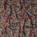 Crimson Red Floral Cotton Lawn Fabric 110cm