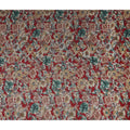 Crimson Red Floral Cotton Lawn Fabric 110cm