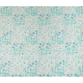 Aqua Blue Floral Paisley Cotton Lawn Fabric 110cm
