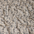 Sand Beige Floral Vine Cotton Lawn Fabric 110cm