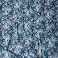 Teal Blue Synthetic Satin Fabric 110cm