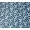 Teal Blue Synthetic Satin Fabric 110cm