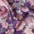 Royal Purple Synthetic Satin Fabric 110cm