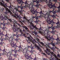 Royal Purple Synthetic Satin Fabric 110cm