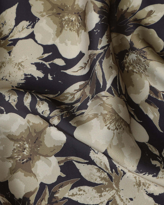 Eggplant Purple Synthetic Satin Fabric 110cm
