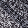 Charcoal Grey Synthetic Satin Fabric 110cm