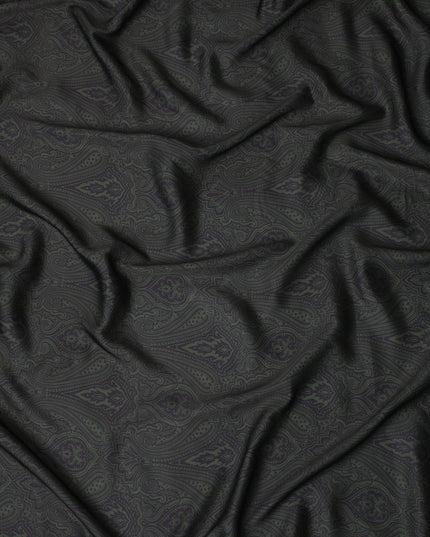 Moss Green Synthetic Satin Fabric 110cm